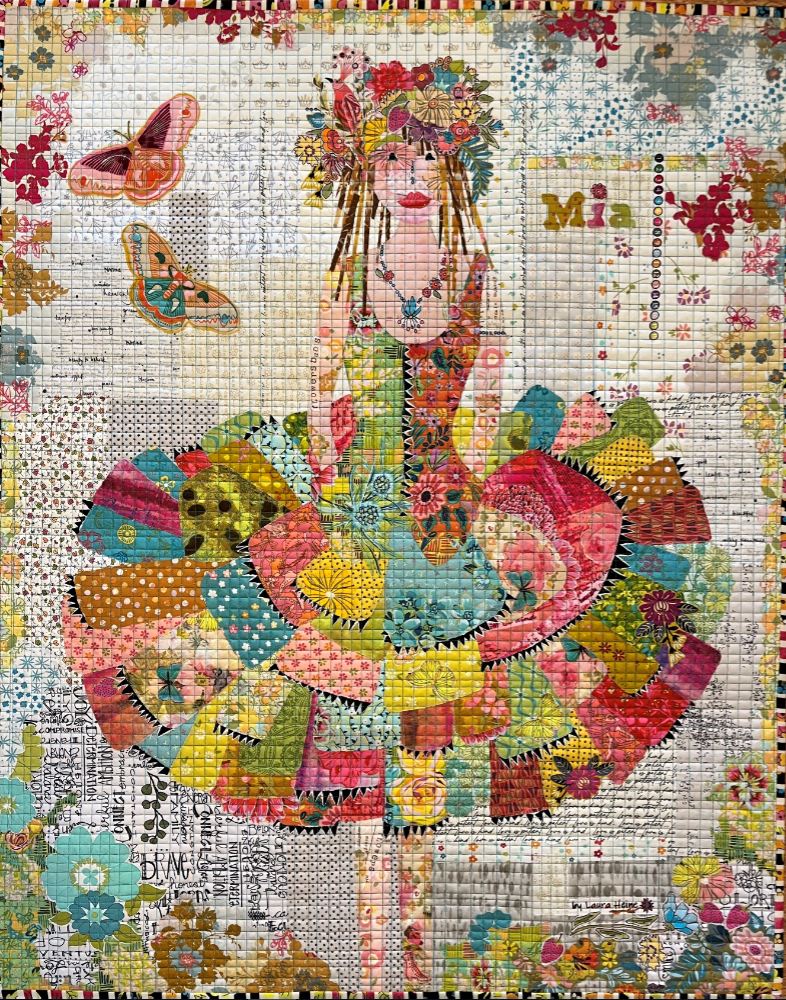 Mia (The Dress) Collage Quilt Pattern by Laura Heine – Cactus