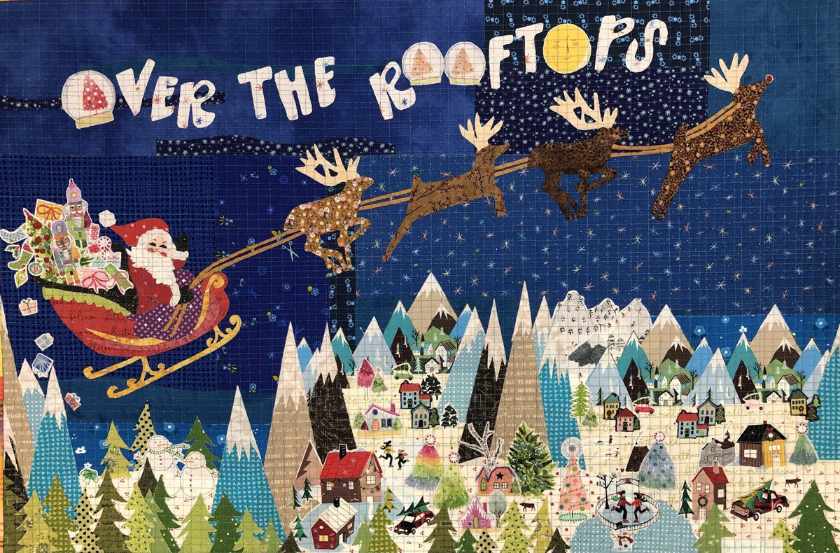 Over The Rooftops Collage Quilt Pattern by Laura Heine Cactus Queen