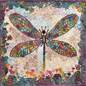 Dragonfly Collage Pattern