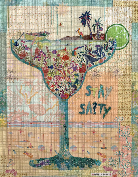 Stay Salty Margarita Collage Kit by Doris Rice, Certified Collage Instructor