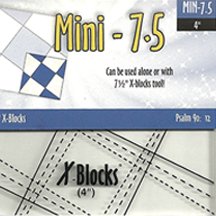 7.5" Mini X-Blocks Template by Cactus Queen Quilt Co