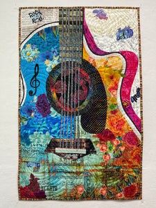 Guitar Collage Quilt Kit by Doris Rice, Certified Instructor