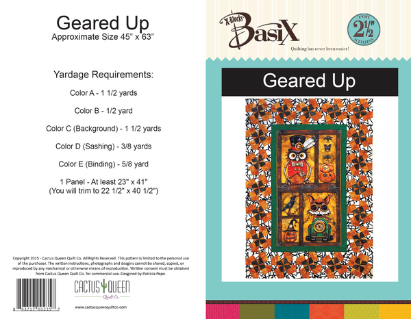 Geared Up BasiX Quilt Pattern