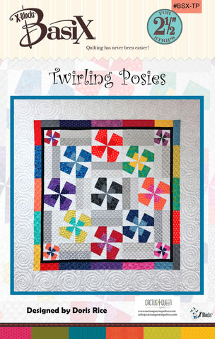 Twirling Posies Quilt Pattern by Cactus Queen Quilt Co