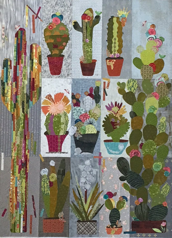 Cactus Sampler Collage Pattern by Laura Heine