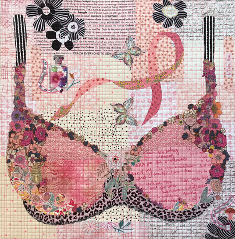 Pretty in Pink Collage Quilt Pattern by Laura Heine